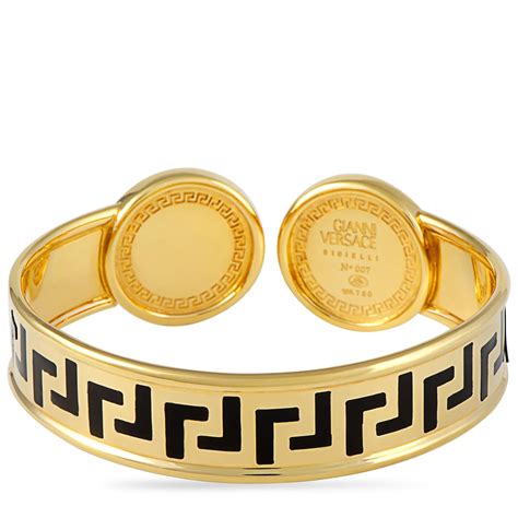 18k gold versace bracelet